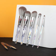 Load image into Gallery viewer, 9 pcs Crystal diamond makeup brush set brush crystal makeup brushes
