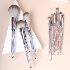 9 pcs Crystal diamond makeup brush set brush crystal makeup brushes